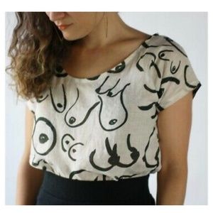 Gravel & Gold Boobs Taurus Top